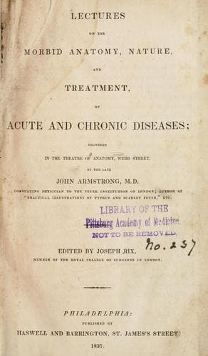 Lectures on the morbid anatomy