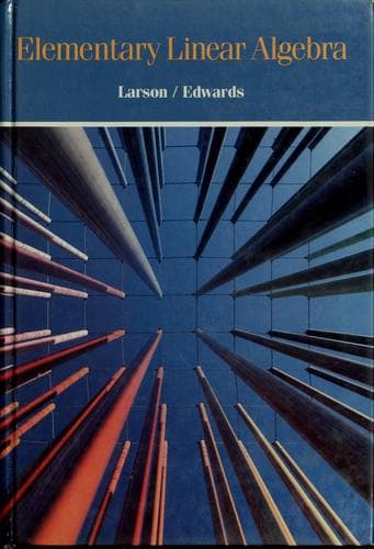 Cover image for Elementary linear algebra