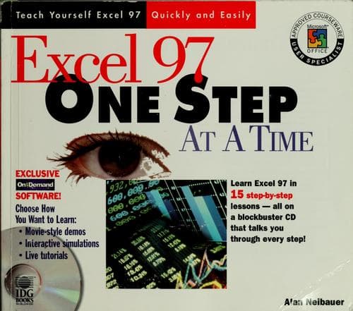 Cover image for Excel 97 one step at a time
