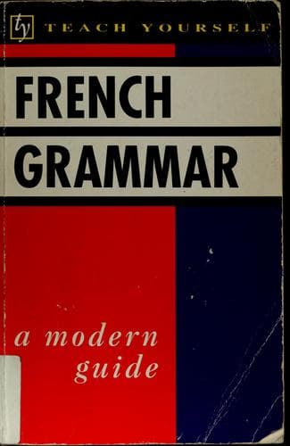 Cover image for French grammar