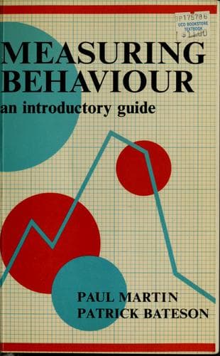 Cover image for Measuring Behaviour