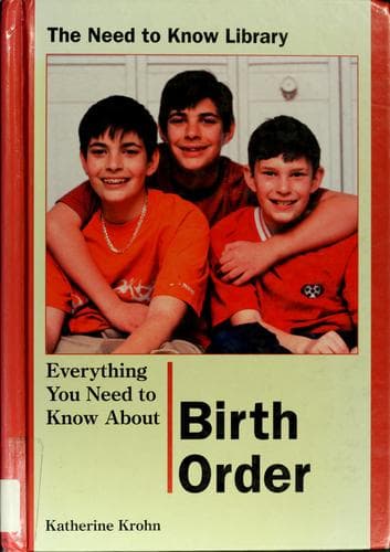 Cover image for Everything you need to know about birth order