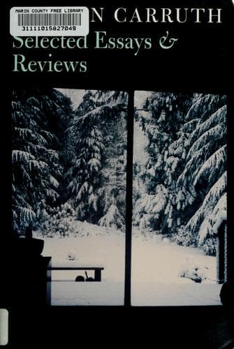 Cover image for Selected essays and reviews
