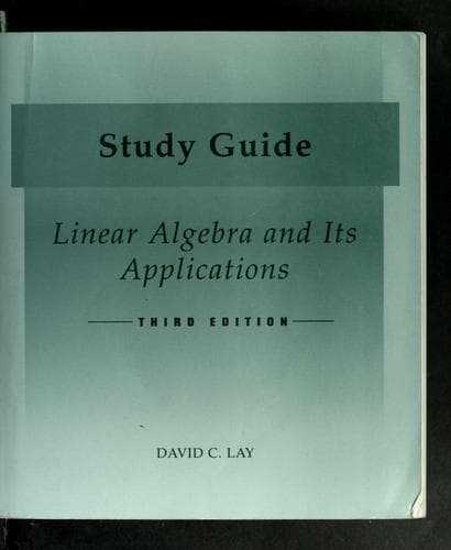 Cover image for Linear algebra and its applications