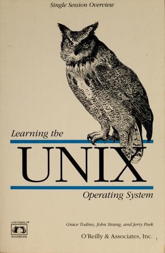 Cover image for Learning the UNIX Operating System