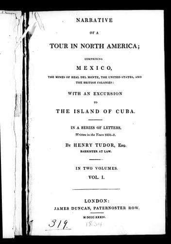 Narrative of a tour in North America