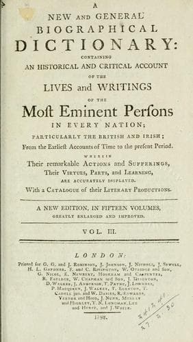 A new and general biographical dictionary