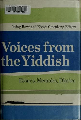 Cover image for Voices from the Yiddish: essays, memoirs, diaries