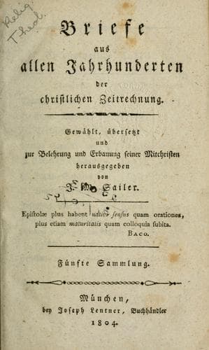 Briefe aus allen Jahrhunderten der christlichen Zeitrechnung