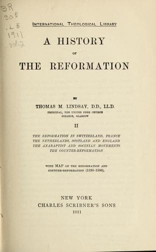 A history of the Reformation