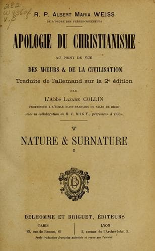 Apologie du christianisme au point de vue des moeurs & de la civilisation
