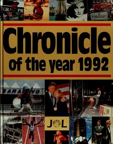 Cover image for Chronicle of the year 1992