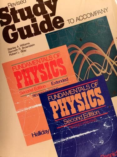 Cover image for Student study guide to accompany Fundamentals of physics, second edition, second edition extended and Physics, parts 1 and 2