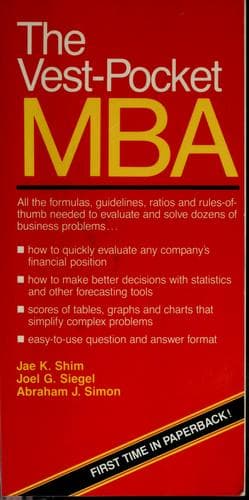 Cover image for The vest-pocket MBA