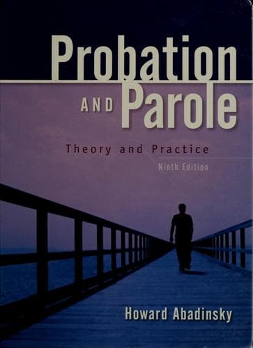 Cover image for Probation and parole