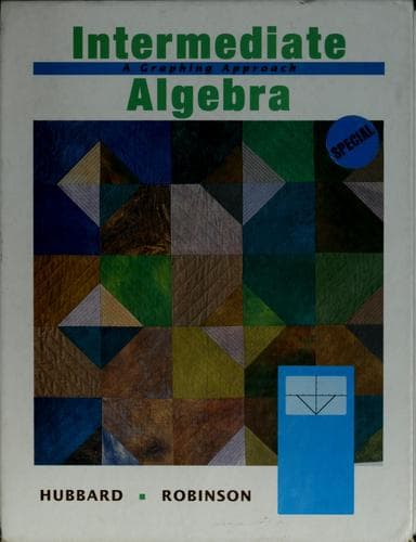 Cover image for Intermediate algebra