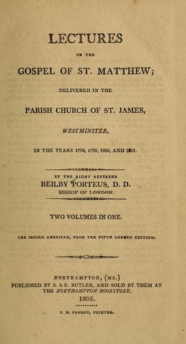 Lectures on the Gospel of St. Matthew