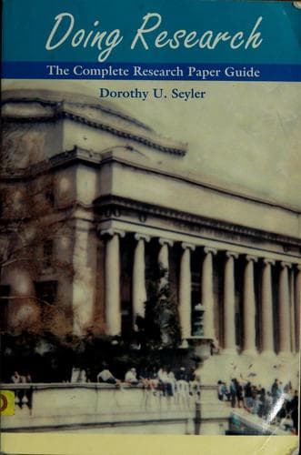 Cover image for Doing research