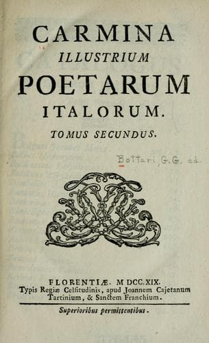 Carmina illustrium poetarum italorum
