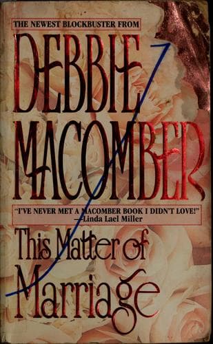 Cover image for This Matter of Marriage