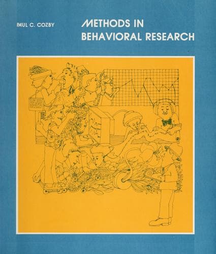 Cover image for Methods in behavioral research
