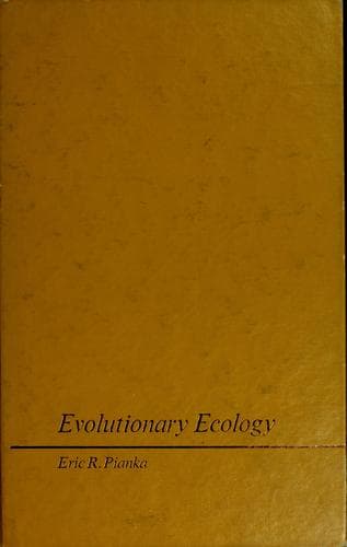 Cover image for Evolutionary ecology