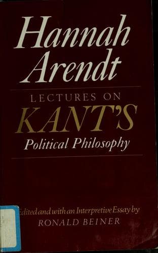 Cover image for Lectures on Kant's political philosophy