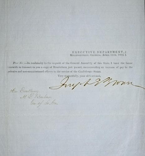 [Circular transmitting resolutions favoring increased pay for Confederate soldiers]
