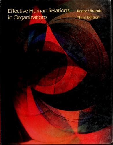 Cover image for Effective human relations in organizations