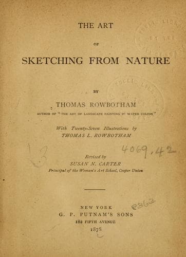 The art of sketching from nature