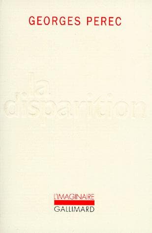 Cover image for La Disparition