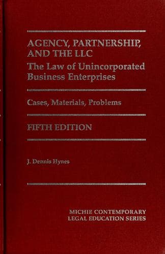 Cover image for Agency, partnership, and the LLC