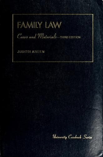 Cover image for Cases and materials on family law