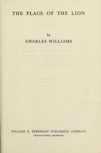 Cover image for Place of the Lion