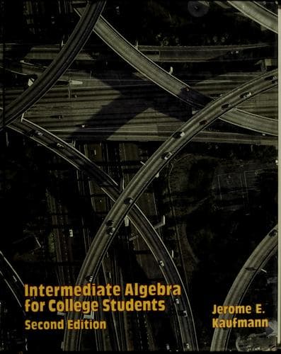 Cover image for Intermediate algebra for college students