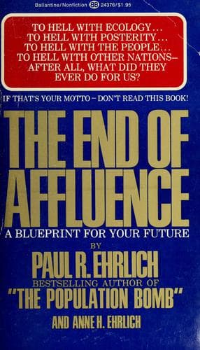 Cover image for The end of affluence