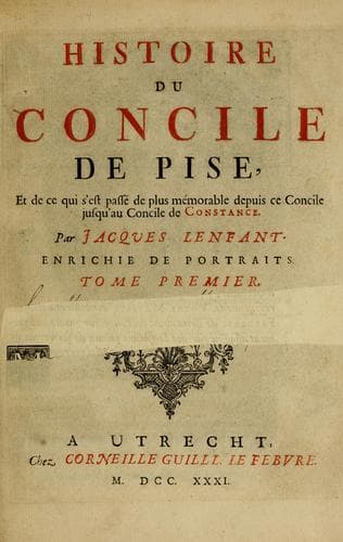 Histoire du Concile de Pise