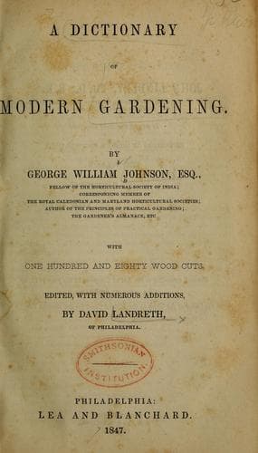 A dictionary of modern gardening