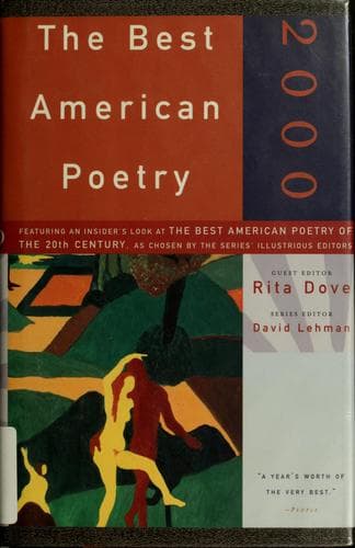 Cover image for The Best American Poetry 2000