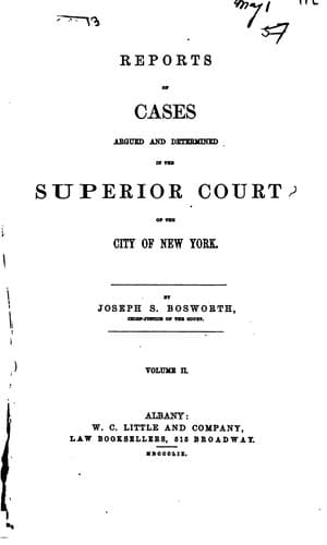 Reports of Cases Argued and Determined in the Superior Court of the City of ..