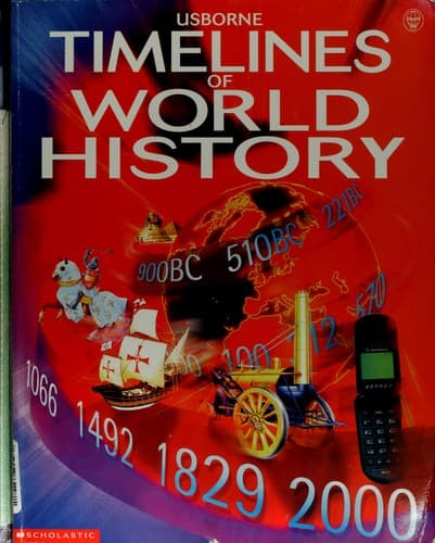 Cover image for Usborne Timelines of World History
