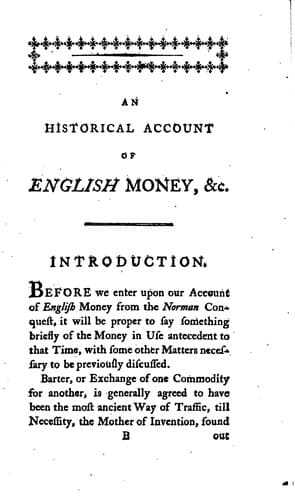 An Historical Account of English Money: Illus. with Copper Plates and Tables of Gold and Silver ...