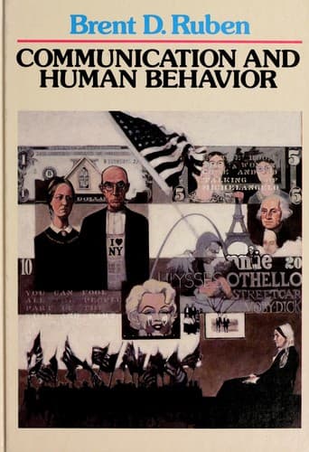 Cover image for Communication and human behavior