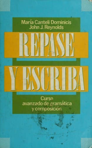 Cover image for Repase y escriba