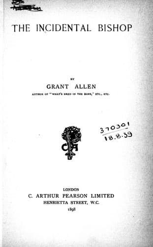 Cover image for The incidential bishop
