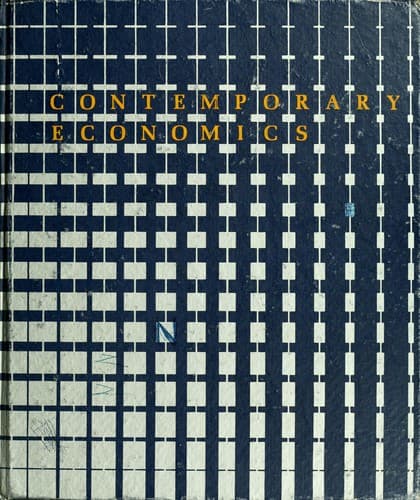 Cover image for Contemporary economics