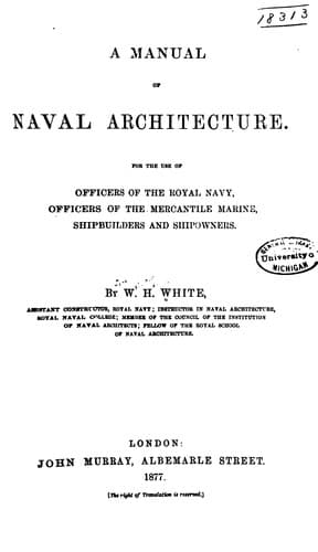 A Manual of Naval Architecture