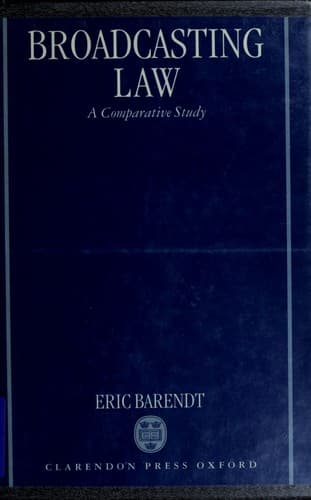 Cover image for Broadcasting Law