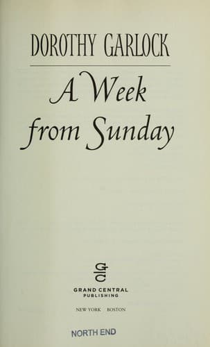 Cover image for A week from Sunday