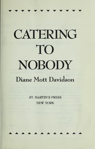 Cover image for Catering to nobody